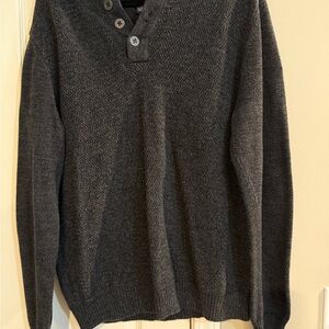 G.H. Bass & Co. Dark Gray V-Neck Sweater